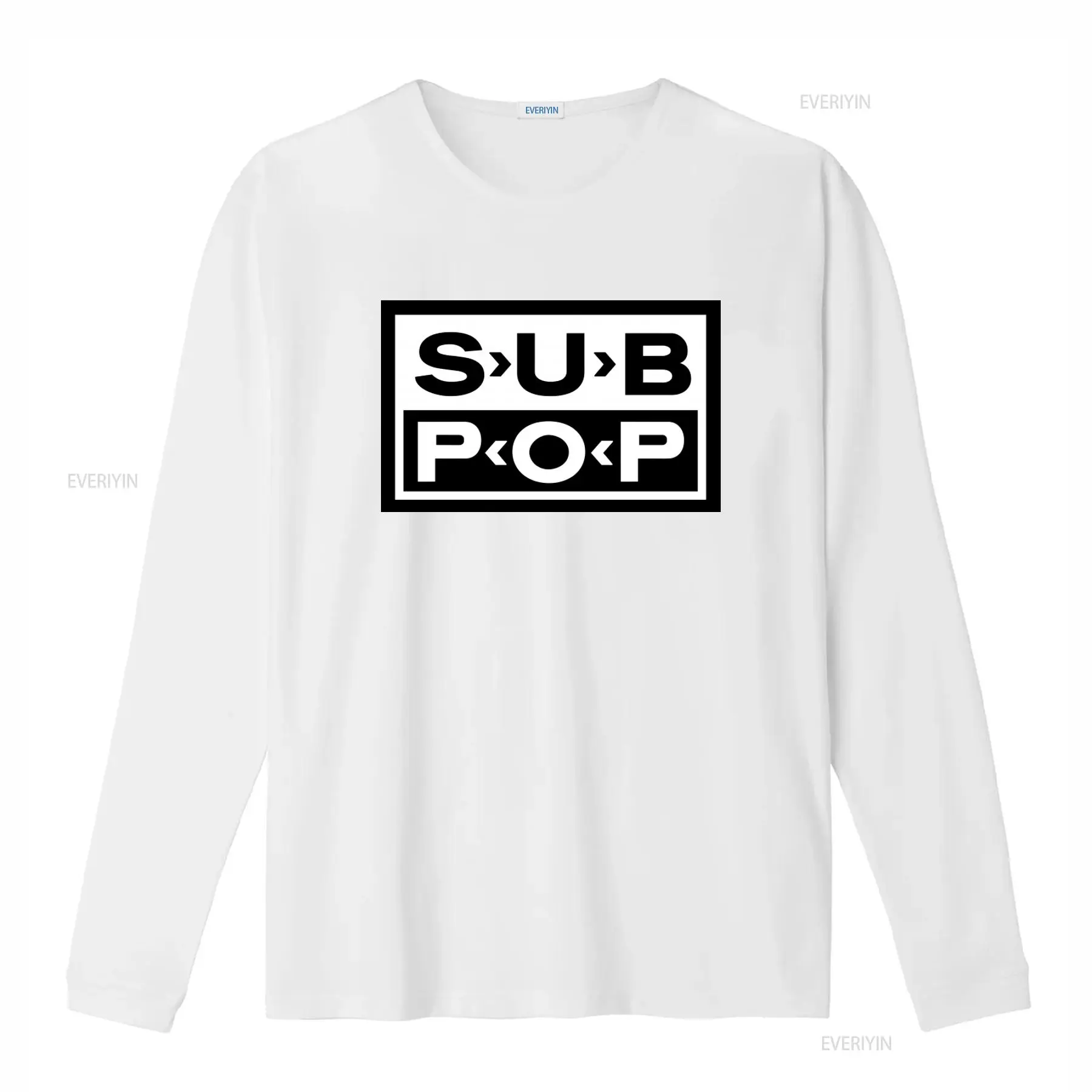 Sub Pop Logo T Shirt Black wit - огляд і ціна Vintage Fashion Jersey