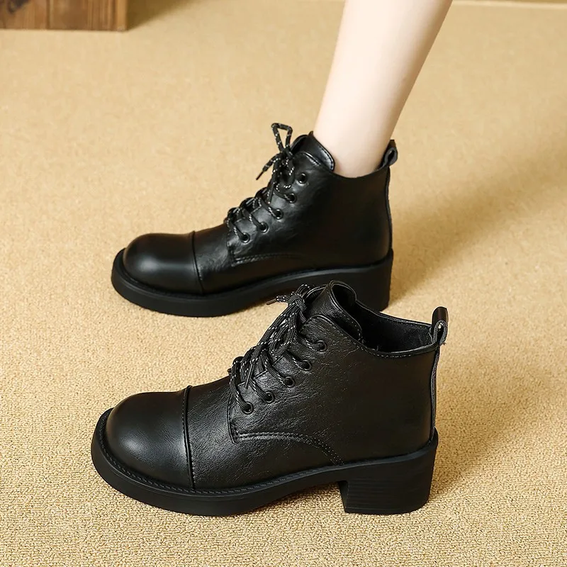 Women Short Boots  Autumn Wint - огляд і ціна Vintage Outdoor Fashion
