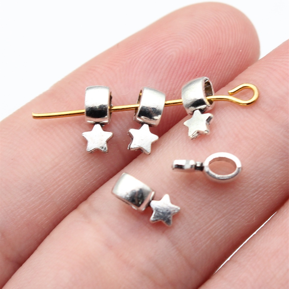 40pcs 8.5x4x3.8mm Antique Silv - огляд і ціна Vintage Fashion Online