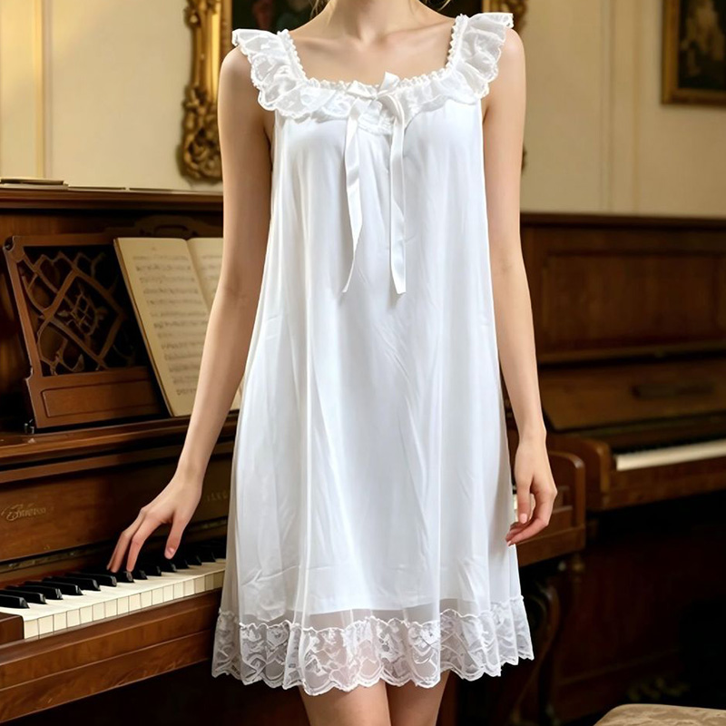 Women Sleeping Gown Sleeveless - огляд і ціна Vintage Fashion Dresses